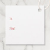 Frohe Weihnachten Französisch Bulldogs Holiday Tro Geschenkanhänger (Rückseite)