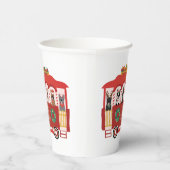 Frohe Weihnachten Französisch Bulldogs Holiday Tro Pappbecher (Rechts)