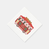 Frohe Weihnachten Französisch Bulldogs Holiday Tro Serviette (Ecke)