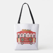 Frohe Weihnachten Französisch Bulldogs Holiday Tro Tasche (Rückseite)