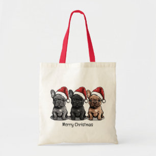 Frohe Weihnachten Französischer Bulldog Santa Dog Tragetasche