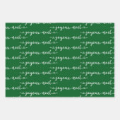 Frohe Weihnachten französisches Design  Geschenkpapier Set (Vorderseite)