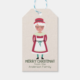 Frohe Weihnachten Frau Santa Claus Whimsical Urlau Geschenkanhänger