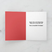 Frohe Weihnachten Frau Vermisst Tooth Mistletoe (Innenseite)