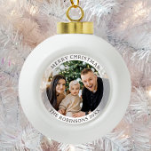 Frohe Weihnachten Fresh Modern Style Family Foto Keramik Kugel-Ornament