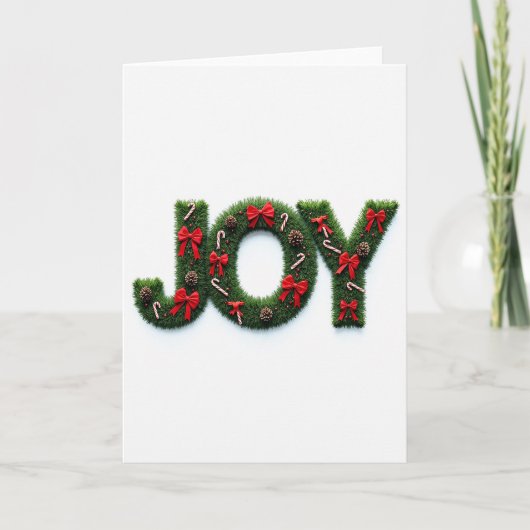 Frohe Weihnachten Freude Karte (Vorderseite)