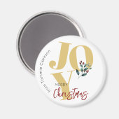 Frohe Weihnachten, Freude Magnet (Vorderseite/Rückseite)