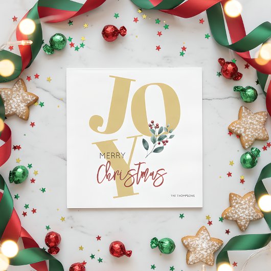 Frohe Weihnachten, Freude Serviette