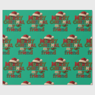 Frohe Weihnachten Freund Geschenkpapier