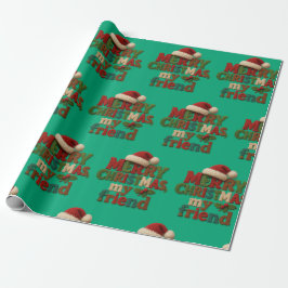 Frohe Weihnachten Freund Geschenkpapier