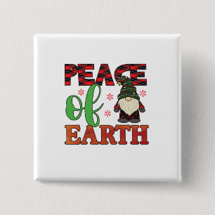 Frohe Weihnachten Frieden auf der Erde Button