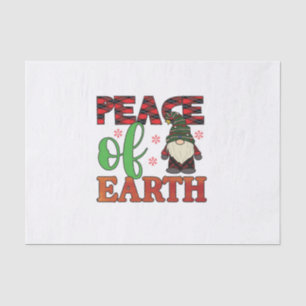Frohe Weihnachten Frieden auf der Erde Seidenpapier