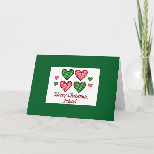 Frohe Weihnachten, Friend Ferienkarte Feiertagskarte (Vorderseite)