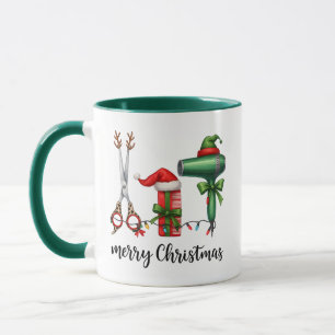Frohe Weihnachten Friseur Festlicher Stylist Weihn Tasse