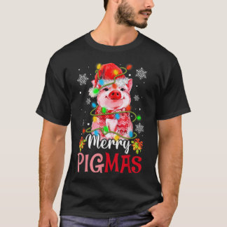 Frohe Weihnachten frohe Pigmas Niedlich Pig Funny T-Shirt