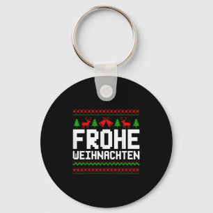 Frohe Weihnachten frohe Weihnachten auf Deutsch Fu Schlüsselanhänger