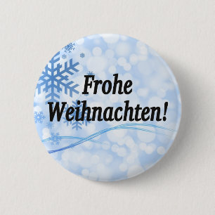 Frohe Weihnachten! Frohe Weihnachten im Deutschen  Button