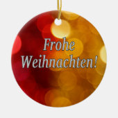 Frohe Weihnachten! Frohe Weihnachten im deutschen Keramikornament (Vorne)