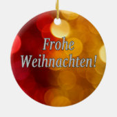 Frohe Weihnachten! Frohe Weihnachten im deutschen Keramikornament (Hinten)