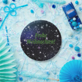 Frohe Weihnachten! Frohe Weihnachten im deutschen Pappteller (Party)