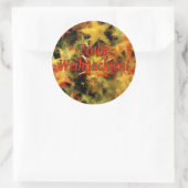 Frohe Weihnachten! Frohe Weihnachten in deutscher Runder Aufkleber (Tasche)