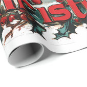 Frohe Weihnachten - Frohe Weihnachten mit Niedlich Geschenkpapier (Rolleneckpunkt)