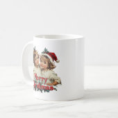 Frohe Weihnachten - Frohe Weihnachten mit Niedlich Kaffeetasse (Vorderseite Links)