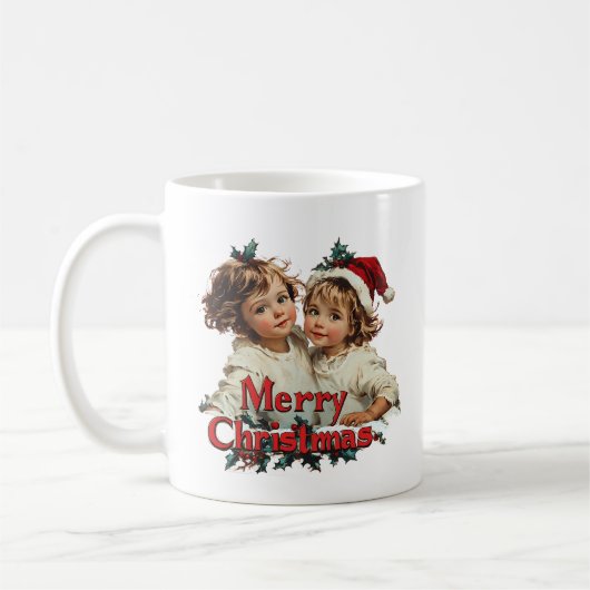 Frohe Weihnachten - Frohe Weihnachten mit Niedlich Kaffeetasse (Links)