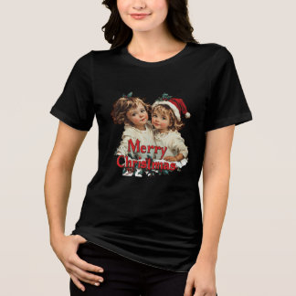 Frohe Weihnachten - Frohe Weihnachten mit Niedlich Tri-Blend Shirt