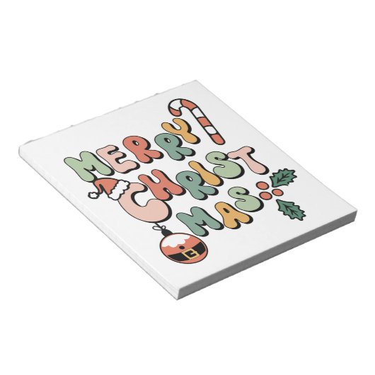 Frohe Weihnachten frohe Weihnachten Weihnachten Notizblock (angewinkelt)