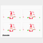 Frohe Weihnachten Frohe Weihnachten Weihnachten We Rechteckiger Aufkleber (Blatt)