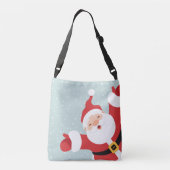 Frohe Weihnachten frohe Weihnachtsmann | Ganzkörpe Tragetaschen Mit Langen Trägern (Rückseite)