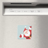 Frohe Weihnachten frohe Weihnachtsmann | Magnet (In Situ (Geschirrspüler))