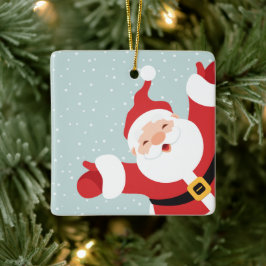 Frohe Weihnachten frohe Weihnachtsmann | Ornament