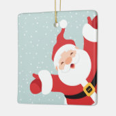 Frohe Weihnachten frohe Weihnachtsmann | Ornament (Links)