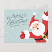 Frohe Weihnachten frohe Weihnachtsmann | Postkarte (Vorderseite)