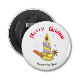 Frohe Weihnachten - Frohes Neues Jahr Flaschenöffner