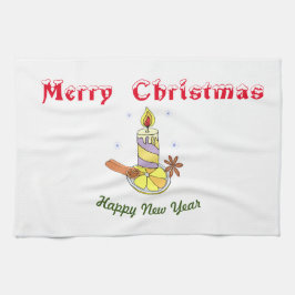 Frohe Weihnachten - Frohes Neues Jahr Geschirrtuch