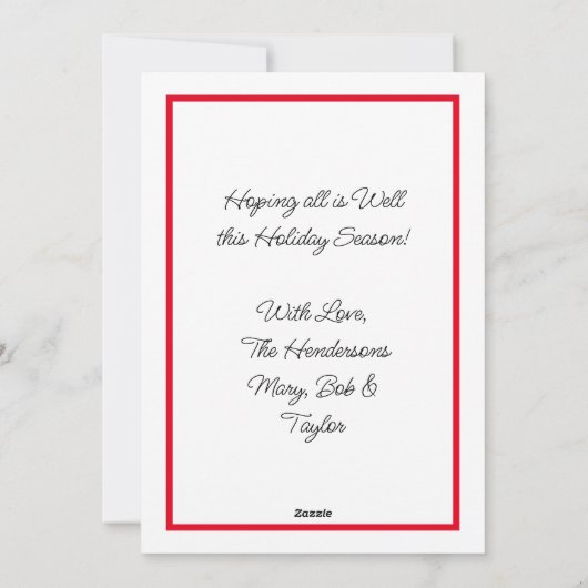 Frohe Weihnachten | Frohes Neues Jahr | Gingerbrea (Rückseite)