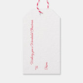 Frohe Weihnachten | Frohes Neues Jahr | Gingerbrea Geschenkanhänger (Rückseite)