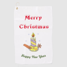 Frohe Weihnachten - Frohes Neues Jahr Golfhandtuch