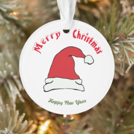 Frohe Weihnachten Frohes Neues Jahr Ornament