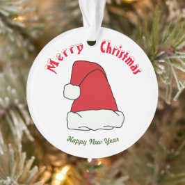 Frohe Weihnachten Frohes Neues Jahr Ornament