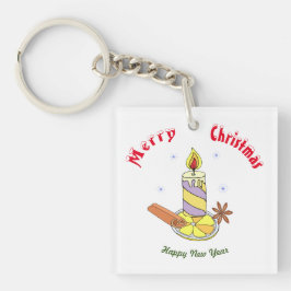 Frohe Weihnachten - Frohes Neues Jahr Schlüsselanhänger