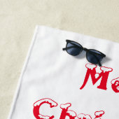 Frohe Weihnachten - Frohes Neues Jahr Strandtuch (Beispiel)
