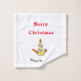 Frohe Weihnachten - Frohes Neues Jahr Waschlappen