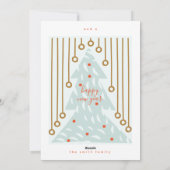 Frohe Weihnachten | Frohes Neujahrspalmenbaum (Rückseite)