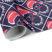 Frohe Weihnachten, Fröhlich und hell Geschenkpapier (Rolleneckpunkt)