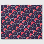 Frohe Weihnachten, Fröhlich und hell Geschenkpapier (Flach)