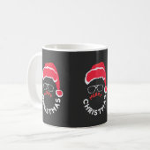 Frohe Weihnachten, Fröhlich und hell Kaffeetasse (Vorderseite Links)